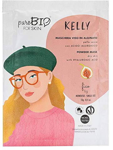 Purobio Kelly Maschera Viso Peel Off Per Pelli Secche, 08 Fico - 10 Ml