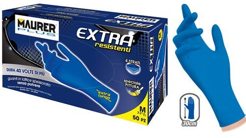GUANTI MONOUSO LATTICE EXTRA S MAURER PLUS CF.50PZ - CF. SCATOLA