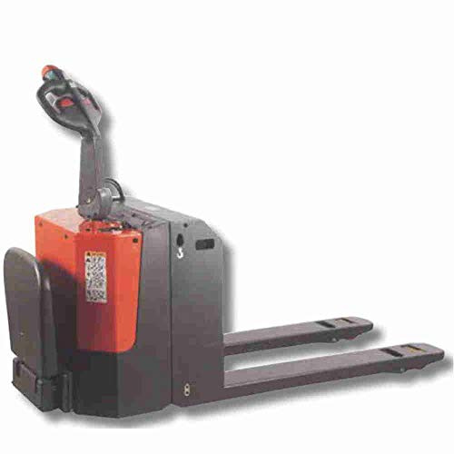 Transpallet semovente con pedana reclinabile elevatore a trazione e sollevamento completamente elettrico con grande portata kg2000 alta autonomia 24V 165ah per movimentazione pallets in azienda N1/EPF