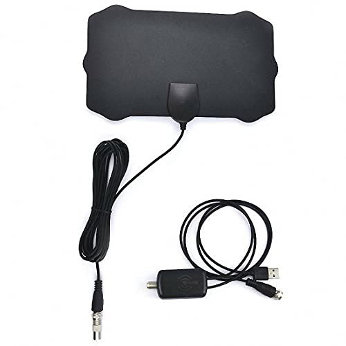 5000 Miles Range TV Antenna, Indoor Digital HDTV Antena, TV Aerial 1080P 4K with Amplifier Signal Booster Reception for VHF/UHF/FM Local Channels Support ALL Television