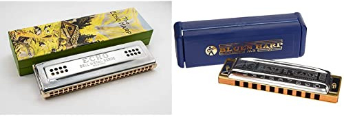 Hohner M569633 Echo Harp 96 C/G Mundharmonika & Blues Harp Mundharmonika in C-Dur