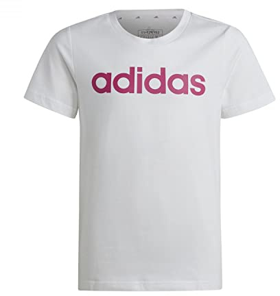 adidas Essentials Linear Logo Cotton Slim Fit tee T-Shirt (Short Sleeve) Niñas (Pack de 1)