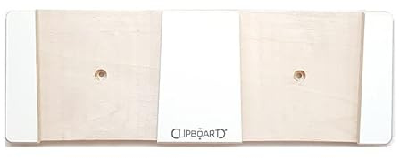Clipboart® Vertikale Ski Wandhalterung – Platzsparende Skihalterung zur Wandmontage – Für 1 Paar Ski – Holz oder Acryl – Made in Germany