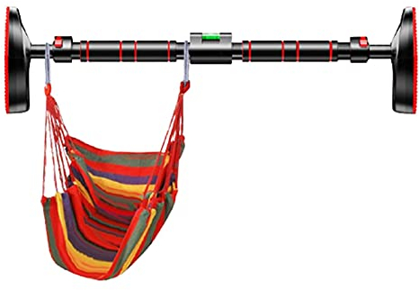 Klimmzugstangen Tragbare Reckstange ohne Schraube Klimmzugstange Türkorridor Heimfitnessstange Schaukel mit Sicherheitsschloss, 72–157 cm, 3 Größen, 3 Stile (Style 3 130)