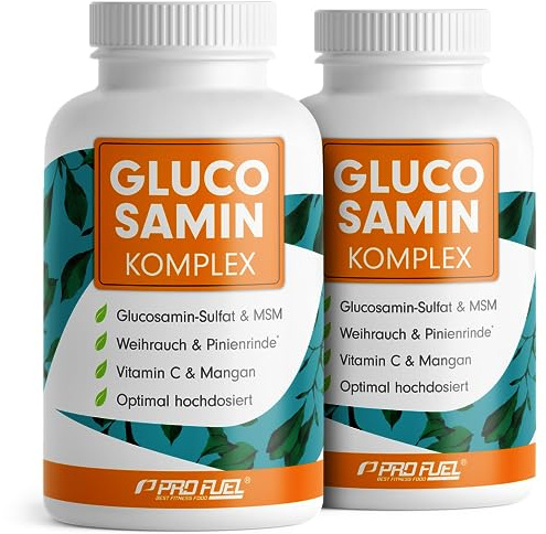 Glucosamin Komplex 360 Kapseln - innovative 10-in-1 Formel mit Glucosamin, MSM (Methylsulfonylmethan), Teufelskralle, Ingwer, Pinienrinde, Mangan & Vitamin C - 2-Monats-Vorrat - 100% vegan