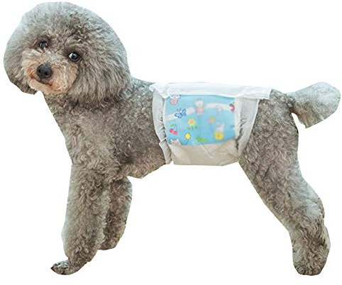 Dog Diapers Male Disposable Super Absorbent Soft Heating Pee Diapers Liners Puppy Diapers Dogs (Small)