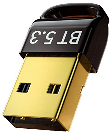 Adaptateur USB Bluetooth pour Récepteur PC, Adaptateur Bluetooth 5.3 sans Pilote Souris Clavier émetteur Récepteur Clé USB pour Ordinateur PC