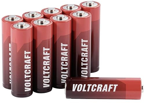 VOLTCRAFT Industrial LR6 Mignon (AA) batteria alcalina manganese 3000 mAh 1,5 V 10 pz.