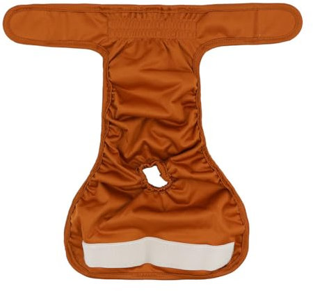 Treer Waschbare Hundewindeln Weiblich Wiederverwendbare Hundewindeln für Hündinnen, Saugfähige Höschen Festen Sitz für Hunde Periode/Inkontinenz und Lange Reisen (L,braun)