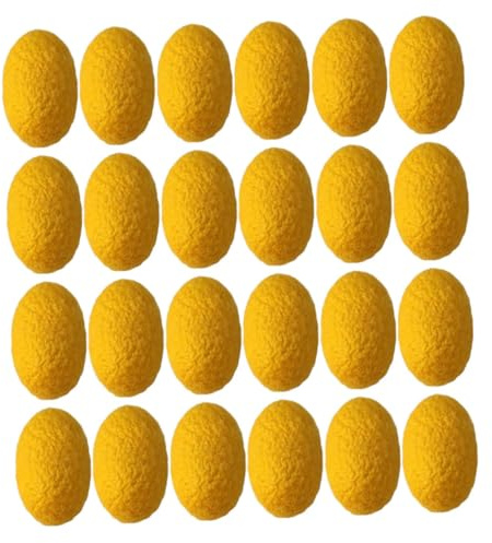 FRCOLOR 50 Stück Naturseidenkugeln zur Gesichtsreinigung Waschbar zur Mitesserentfernung und Make Up Reinigung für Hautpflege