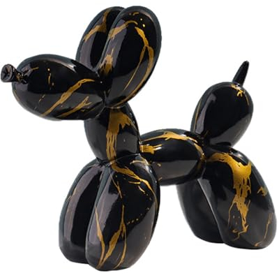 ASIAD Harz Ballon Hund Graffiti, Hündchen Statue Dekofigur Skulpturen Tischdeko Wohnzimmer Dekoration Skulptur Moderne Tragbare Bunte Dekorative Innen Tier,5