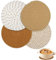 Set di 4 Sottopentola Cucina Di Cotone,18cm Sottopentola In Cotone a Filo,Tovagliette Rotonde Intrecciate,Feltro Rotondo Sottobicchieri Set Per Tazze da Tè, Tazze da Caffè, Tazze da Bere