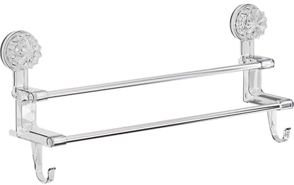 Barra portasciugamani a ventosa, Portasciugamani adesivo per porta doccia, Portasciugamani adesivo per porta doccia, Porta asciugamani da bagno in acciaio inox