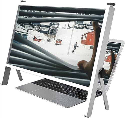 OYYMTE Computer-Vergrößerungsbildschirm, Laptop-Ständer, 21-Zoll-Laptop-Bildschirmlupe, physische 3D-Lupe, Anti-Blaulicht-Lesung