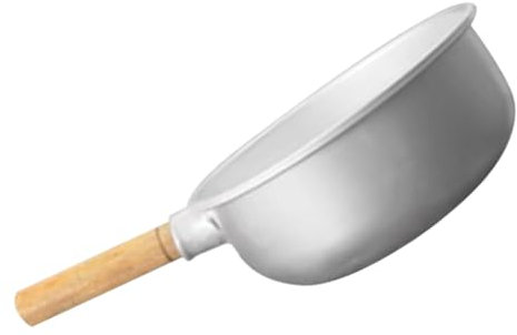 Ciieeo Mestolo in Alluminio Con Manico in Legno Per Annaffiare Le Piante Robusto E Facile Da Pulire