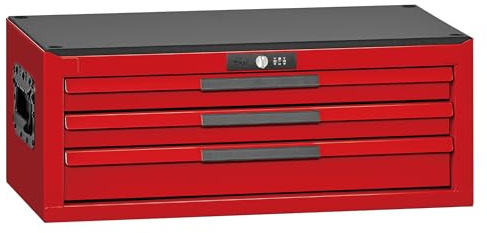 Teng Tools 26 Inch Wide 3 Drawer PRO35 Heavy Duty Red Middle Box - TSM26R3