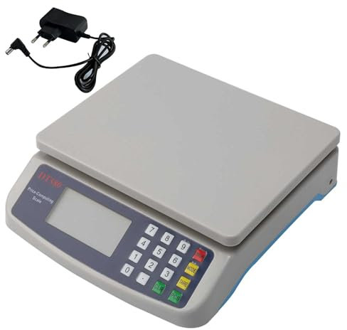 Báscula de cocina digital de 30 kg, Báscula profesional grande para pesaje de alimentos,Función Tara Recuento de Piezas,Para Alimentos Hogar Repostería Pesaje de Bascula,Gris