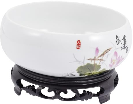 Toddmomy Orangefarbener Keramik Blumentopf Für Bonsai Seerosen-pflanzgefäß Ohne Hydrokultur-blumenbehälter Als Pflanztopf Und Anzuchttopf Robuster Keramik-pflanzschale Für Sukkulenten-töpfe
