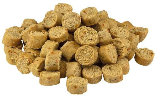 Schecker Hundeleckerli - Kicher-Kekse mit Kichererbsen und Hühnchenfleisch - nur 3,8% Fett - Getreidefrei - Hundekekse - Hundekuchen - 1 kg