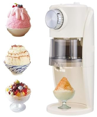 EORNYHQMY Machine À Glace Pilée,Broyeur À Glace Électrique en Forme De Flocon De Neige,Bouton De Réglage,Réglage De L'épaisseur du Flocon De Neige,pour Les Fêtes Bar À La Maison