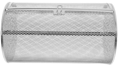 VICASKY Edelstahl-ofenkorb Für Rotisserie Drehbar Grillkorb Mit Schnallendesign Ofenkäfig Für Gemüse Und Kebab Einfache Beladung Durch Tür Geeignet Für Langzeitgebrauch