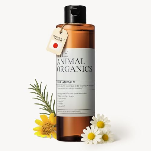 The Animal Organics Hundeshampoo Sensitiv, 98% Pflanzliche Inhaltsstoffe, Geruchsneutralisierend, für Langhaar, 250ml