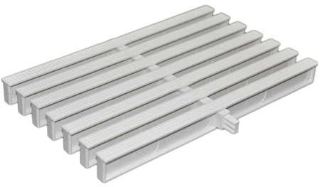 IPAGSEFWE Caillebotis en plastique pour piscine, Grille de drainage en plastique for piscine et salle bain, blanche, plusieurs largeurs, longueur 100 cm, lot 1, 5, 10(18x100CM/1pieces)