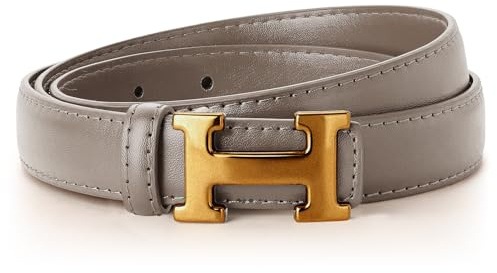 ZHUOMOT Ledergürtel Damen Gürtel mit H-Schnalle Verstellbarer Gürtel Damen, Dupes Taillengürtel Damengürtel für Jeans Hosen Kleider, Länge 110CM, Geschenke für Frauen