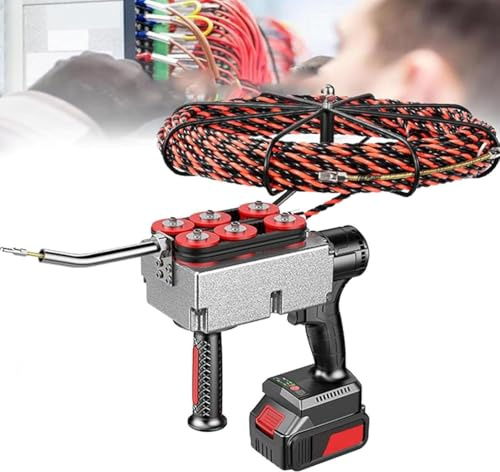 Automatic Cordless Wire Puller Machine for Wall Wiring with 15m Lead Wire and 40m/min Speed