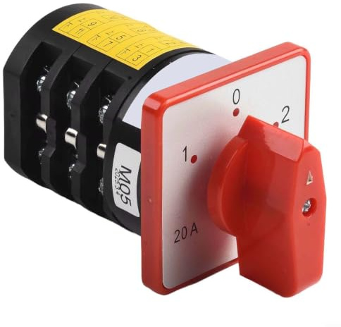 Conmutador automático de 380 V, 4 secciones, 3 posiciones, interruptor giratorio para polaridad del motor y seccionador de carga en sistema fotovoltaico