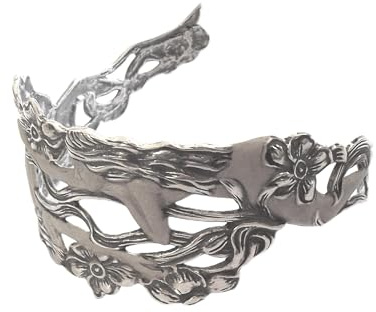 Armreif Armspange Nixen 925 Silber Jugendstil