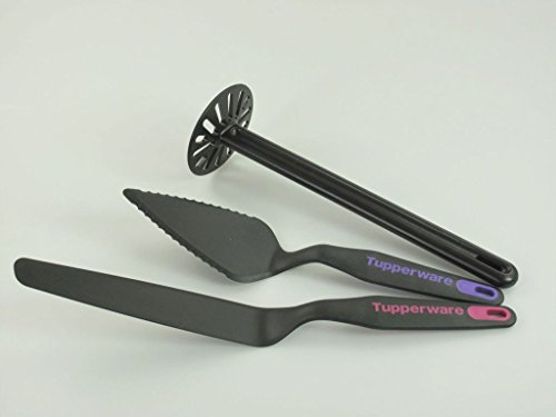 TUPPERWARE Griffbereit Tortenstück + schwarz Pürier-Meister + schmale Palette P 23531
