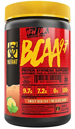 MUTANT Hardcore BCAA | 2:1:1 BCAA + Elektrolyte für Muskelerholung & Flüssigkeitszufuhr | Vor, während & nach dem Training | 30 Portionen | Süßer Eistee