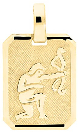 MyGold, segno zodiacale Sagittario a ciondolo (senza catena), in oro giallo 333 (8 carati), opaco e lucido, 21x12 mm, segni zodiacali, oroscopo, collana con pendente, ciondolo in oro, A-04400-G303-Sch