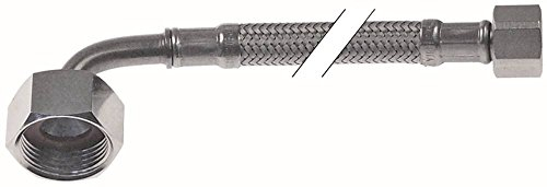 Flexschlauch Anschluss 1: 2: 3/4' 3/8' Arbeitsdruck 10bar gerade-gebogen Länge 1500mm CNS-Umflechtung DN8 Platzdruck 95bar DVGW