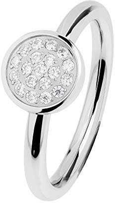 Ernstes Design Evia RIng R462WH Edelstahl Zirkonia Vorsteckring