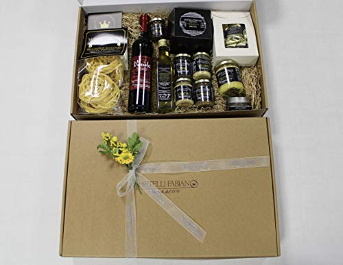 Cesti Pasquali a base di Tartufo - Idea Confezione Regalo DIONISO - Cesto Pasquale Gastronomico - Pacco Pasqua con Prodotti Tipici Artigianali - Truffle Gift Idea
