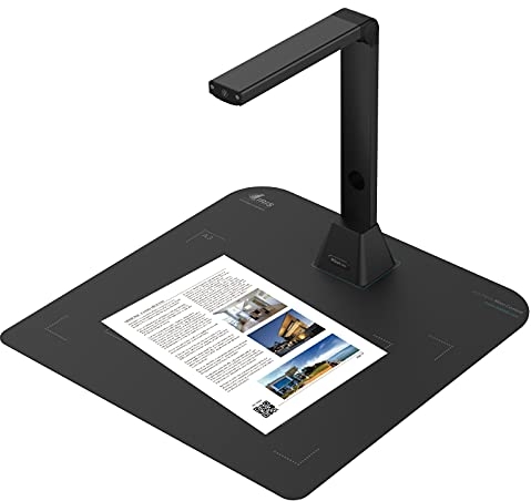 IRIScan Desk 5 PRO: 12MP | 20PPM | dokumentenscanner |Scanner a3|USB|Tragbarer Buchscanner OCR 138 sprachen Visualizer mit Stufenloses Fülllicht für Home-Office Online-Lehre WinMac