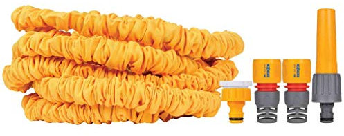 Hozelock Expandable Garden Hose and Hook 15 m Water Hose for Car