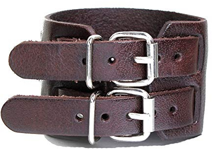 Miniblings Lederarmband Herrenarmband dunkelbraun Kunstleder Armband braun | Am Arm getragen, sorgfältig in Berlin gemacht, mit Mädchen