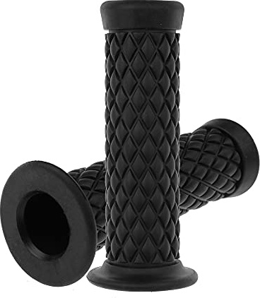 Coxotom Universal Motorcycle Handles Grips - Non Slip Rubber Motorcycle Grips for Harley Honda Yamaha Suzuki Kawasaki Dirt Bike (Black)