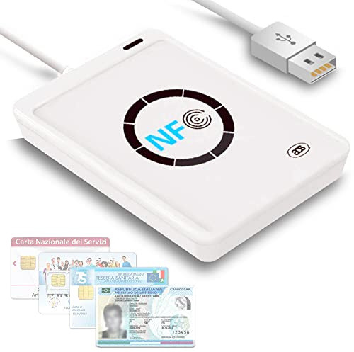 Webbo Lector de cie 3.0 tarjeta de identificación electrónica, lector de tarjetas inteligentes de tarjeta sanitaria Contactless, escritor USB y lector Nfc Tag de última generación con Firmware