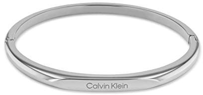 Calvin Klein Bangle Armband für Damen Kollektion FACETED aus Edelstahl - Erhältlich in Silber oder Gold Version