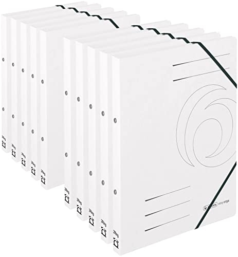 herlitz Ringhefter Quality, A4, 2 Ring-Mechanik, Rückenbreite 25 mm (weiß 10 Stück)