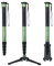 Moman Monopie, MA66 Monopie de Cámara con Trípode araña, Trípode de Viaje de Fibra de Carbono Compacto y Portátil, 5 Secciones hasta 168cm Capacidad de Carga 10kg para DSLR/videocámara, Negro Verde
