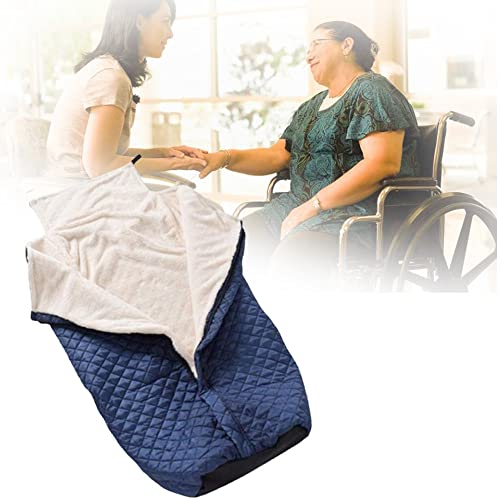 vikitim Rollstuhl Winddicht Schlupfsack, Fleecegefütterter Rollstuhldecke wasserdichte Rollstuhl Wärmesack Beine Fußwärmer Abdeckung Windschutz Schlafsack für Erwachsene