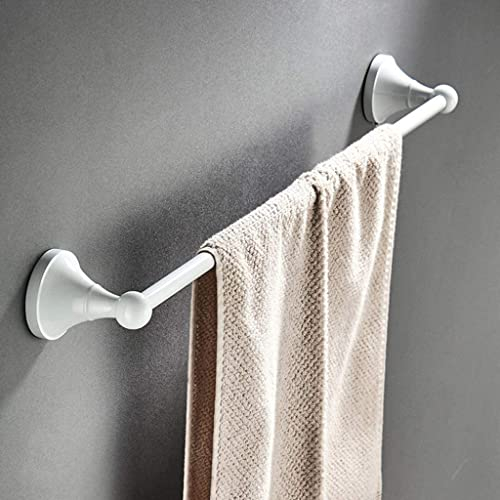 Generic Handtuchhalter Haushalt Handtuchhalter Badezimmer Weißes Handtuch Ständer Metall Messing Bad Handtuchhalter Badezimmer Hardware Dekoration Zubehör 60CM,Weiß