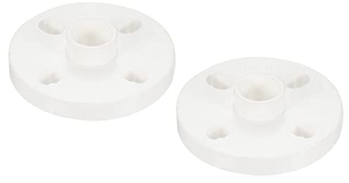 PATIKIL 25mm/1 PVC Rohr Verschraubung 2 Pack Flansch Rohr Muffe Kupplung Verbinder weiß