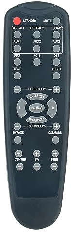 AULCMEET Telecomando sostitutivo per Devil Decoder Station 3 Dolby/Digital/ProLogic/DTS Decoder Station 3