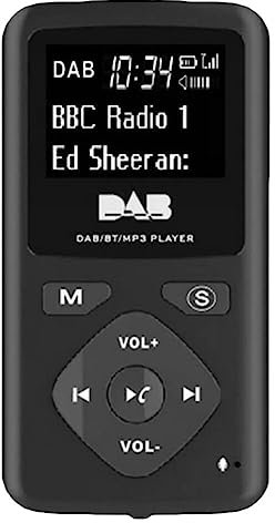 Zerthaus Portable FM/DAB Digital Bluetooth Radio Personal Pocket FM Mini Radio Easy Carrying for Home